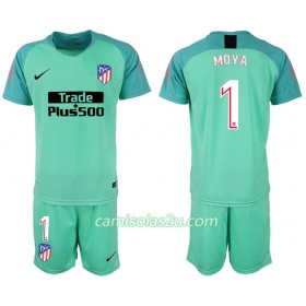 Camisolas de Futebol Atlético Madrid Guarda Redes Moya 1 Criança Equipamento 2018/19 Manga Curta